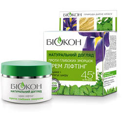 Крем для обличчя Біокон Натуральний догляд Проти глибоких зморшок 45+ Крем-ліфтинг 50 мл 4820160032569 smart