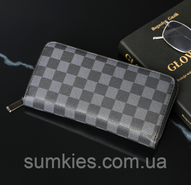 Чоловічий гаманець клатч стиль Луї Вітон клітина, портмоне для чоловіків, фото 1