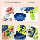 Пістолет для запуску мильних бульбашок «BUBBLE GUN» 132 отвори, фото 5