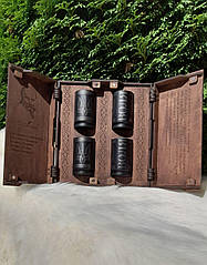 Патріотичний набір УКРАЇНА зі склянками із гільз 21*19 см Гранд Презент 0044