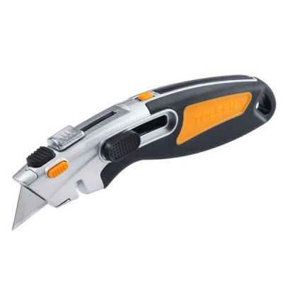 Ніж монтажний Tolsen трапеція автоматичний SK2 30019 smart, фото 1