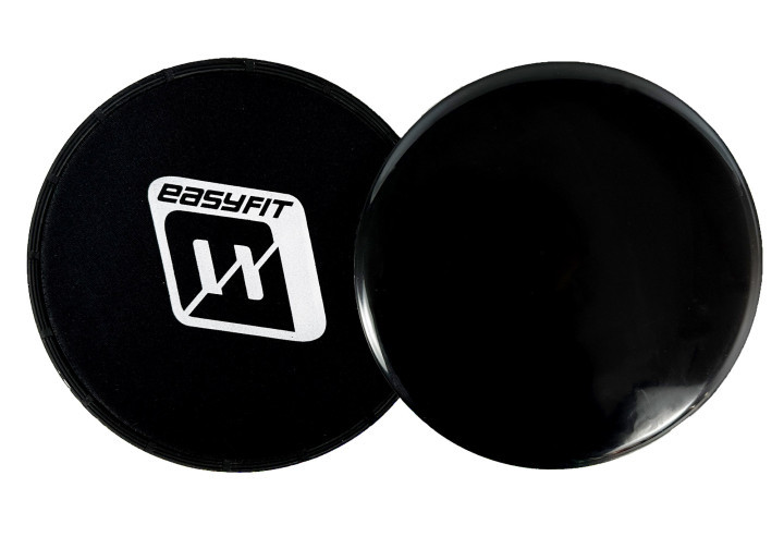 Диски для глайдингу EasyFit чорні 2 шт, фото 1