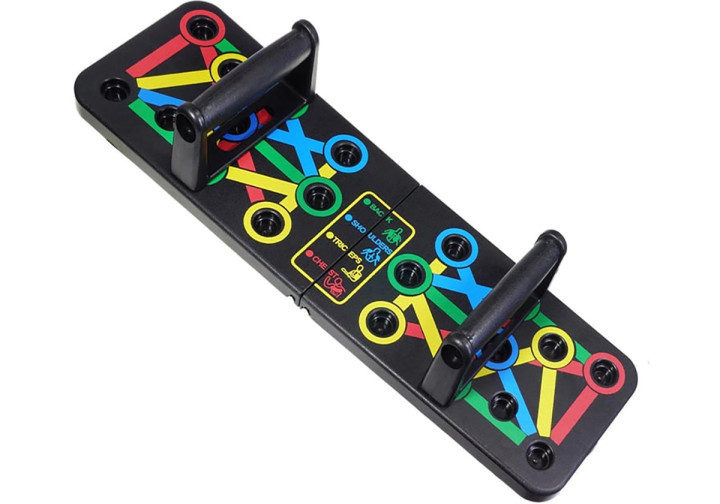 Дошка для віджимань EasyFit Straight тренажер багатофункціональний регульована EF-1367