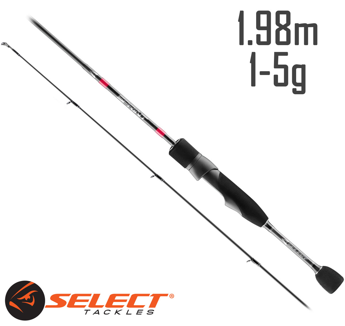 Спінінг Select Sprint SPR-662UL 1.98m 1-5g Mod.Fast