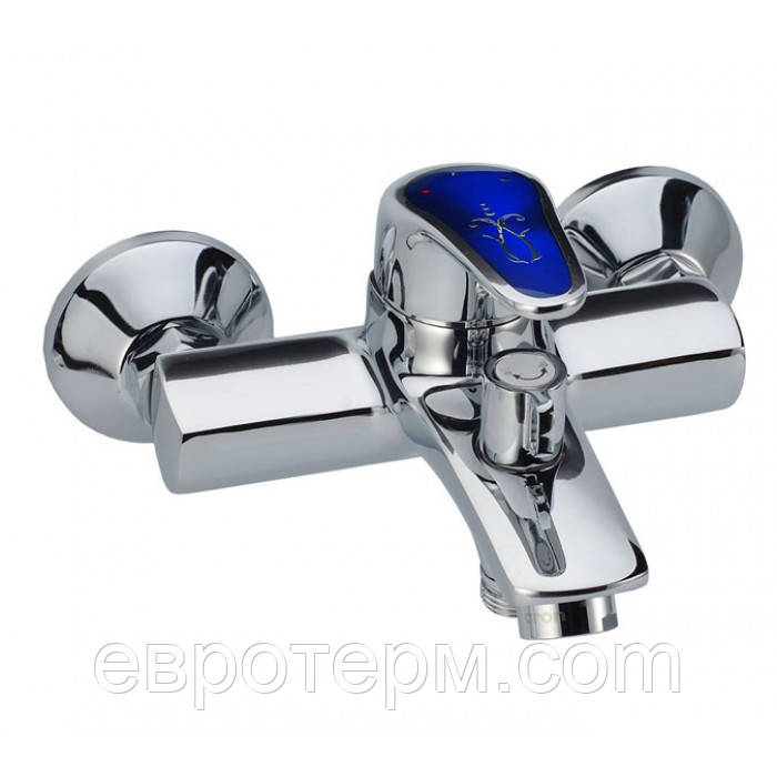 Змішувач для ванни короткий гусак з євро перемиканням Haiba Magic 009 Blue