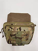 Сумка-напашник Stryker мультикам под баллистический пакет,тактический напашный подсумок камуфляжный кордура