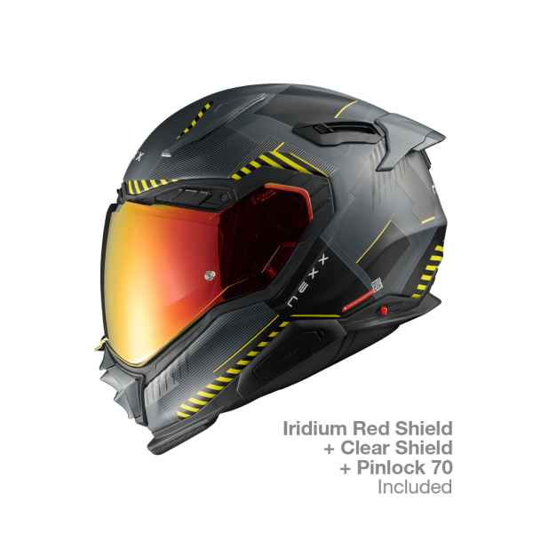 Мотошолом Nexx X.WST3 FLUENCE GREY.YELLOW MT XL