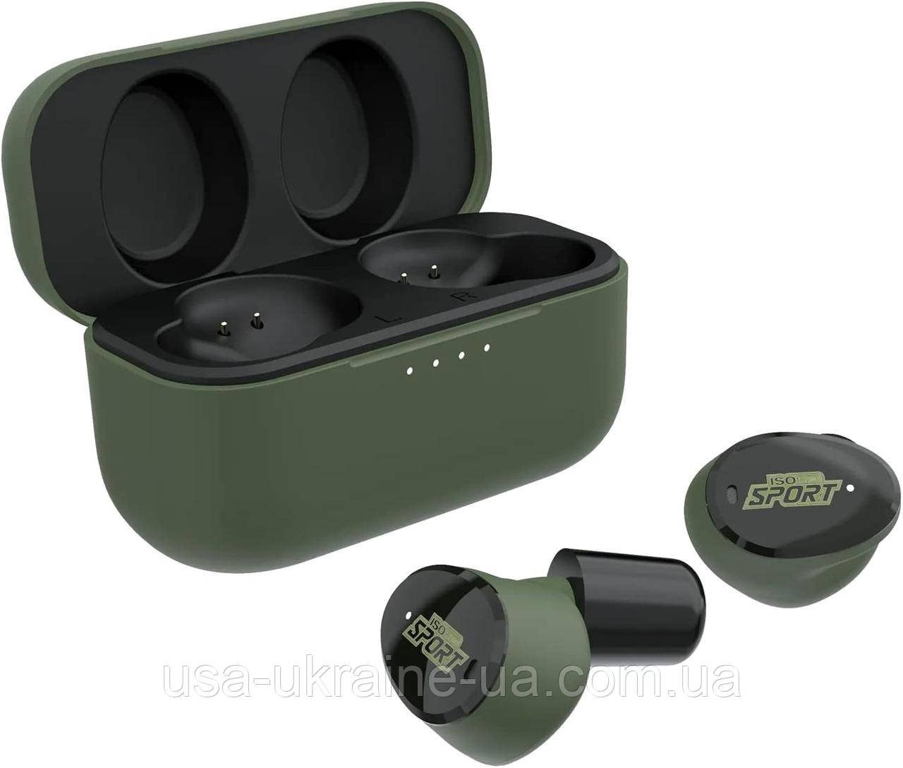 Електронні активні беруші Sport Caliber колір олива 25 dB, фото 1