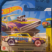 Hot Wheels 2024 Art Cars '70 Dodge Charger R/T 4/10 108/250 HTB76 Додж Чарж Машинки базові колекційні Хот Вілс