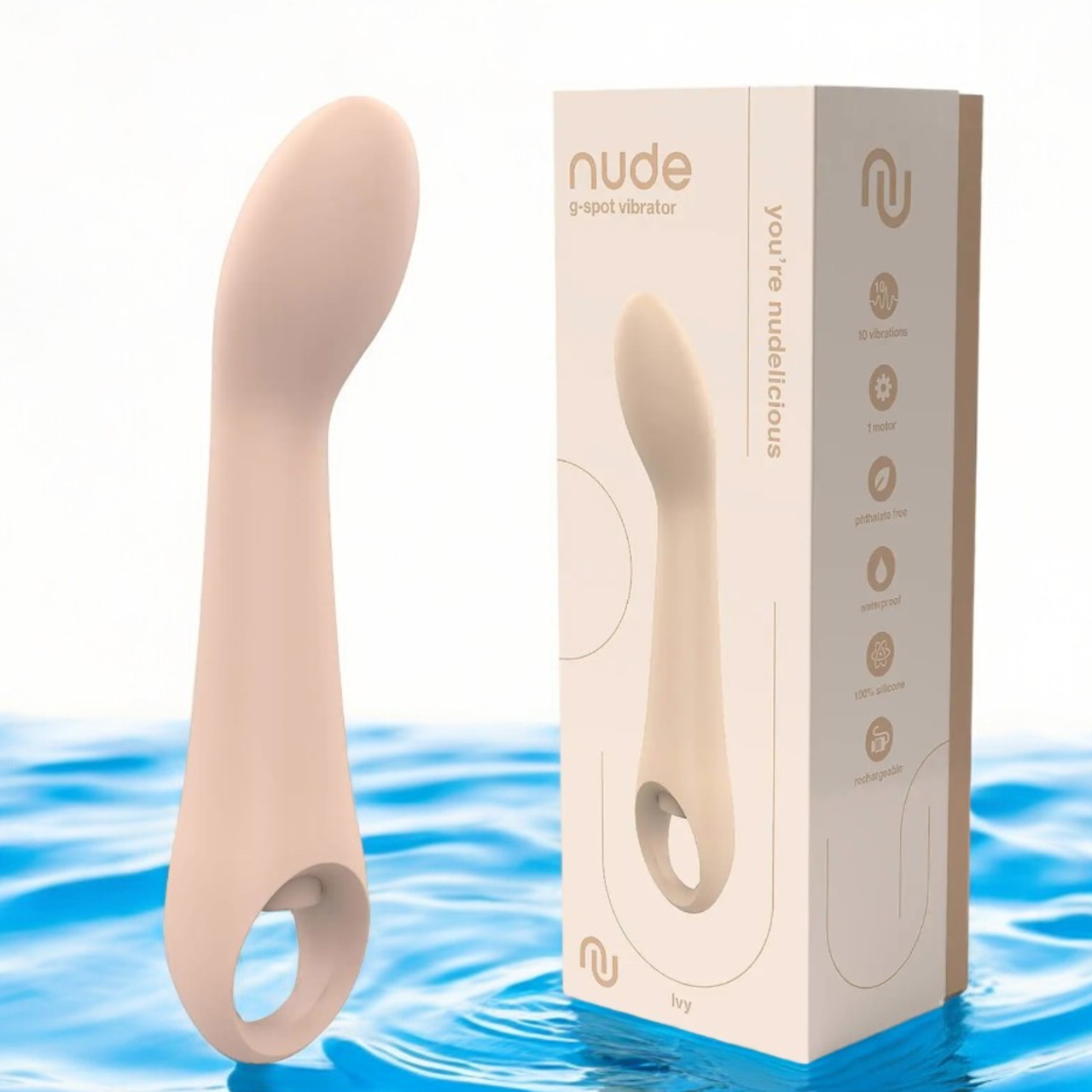 Вібратор для стимуляції точки G перезаряджуваний Nude" Ivy" Dream Toys