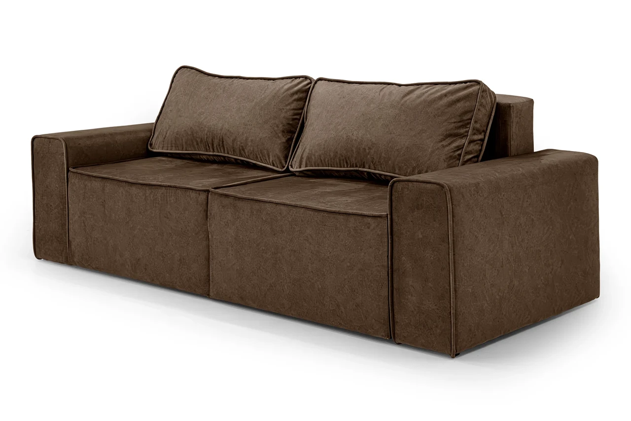 Диван прямий Манго (стандарт) рогожка коричневий, фото 1