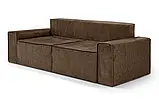 Диван прямий Манго (стандарт) рогожка коричневий, фото 3