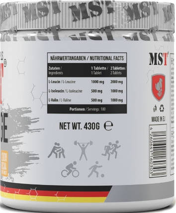 BCAA MST BCAA HUGE 200 таб, фото 3
