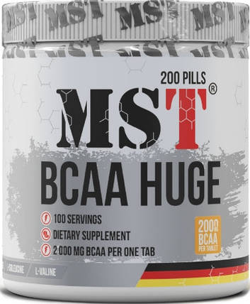 BCAA MST BCAA HUGE 200 таб, фото 1