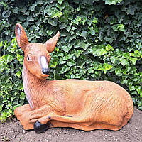 Садова фігура Олениха (55х28х68 см), садові фігури з полістоуну, садові фігурки і скульптури