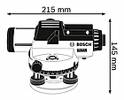 Оптичний нівелір Bosch Professional GOL 26 D у кейсі зі штативом BT 160, рейкою GR 500, фото 4