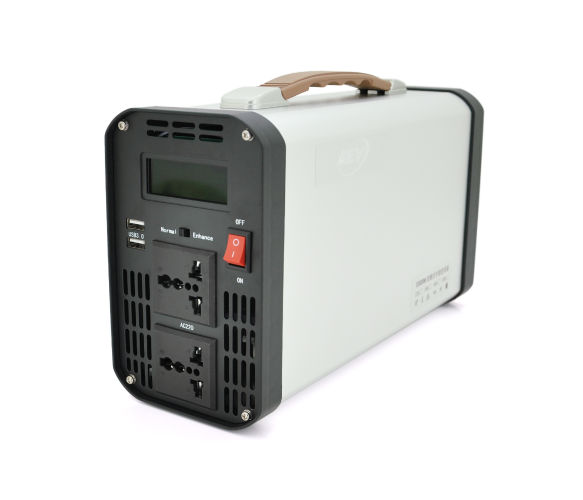 Інвертор напруги AEV5500W, 12/220V з апроксимованою синусоїдою, 2 розетки, 2*USB (DC:5V/2.4A), клемні дроти, BOX