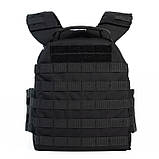 Плитоноска М3 Pro Lite (Чорна) з системою швидкого скидання, фото 5