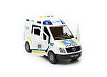 Машина поліцейський фургон Автоексперт 69609, звук, світло, інерція, відчиняються двері, фото 6