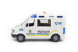 Машина поліцейський фургон Автоексперт 69609, звук, світло, інерція, відчиняються двері, фото 2