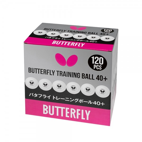 М'ячі Butterfly Easy Ball 40+ (120 шт.), білі