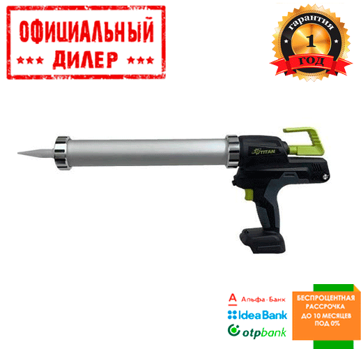 Аккумуляторный пистолет шприц для герметиков TITAN PPG21B-CORE (Без АКБ ...
