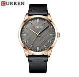 Чоловічий кварцовий годинник Curren 8386 Black-Gold-Gray, фото 2
