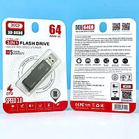 Флеш-накопичувач USB 64GB XO DK06 3.0 3-in-1lightning