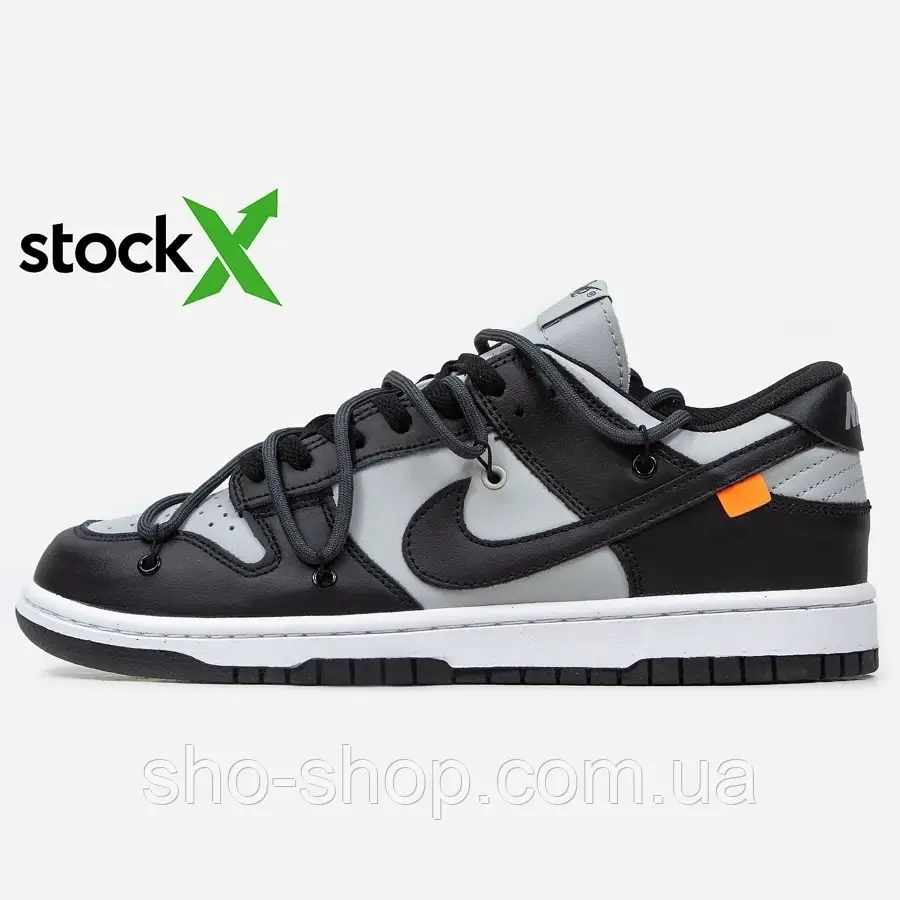 Кроссовки Nike 0662 Dunk Low x Off-White Black/Gray