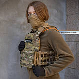 Плитоноска M3 Pro Lite (жіноча версія) (Мультикам) з системою швидкого скидання ТМ Балістика, фото 4