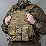 Плитоноска M3 Pro Lite (жіноча версія) (Мультикам) з системою швидкого скидання ТМ Балістика, фото 5