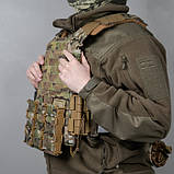 Плитоноска M3 Pro Lite (жіноча версія) (Мультикам) з системою швидкого скидання ТМ Балістика, фото 6