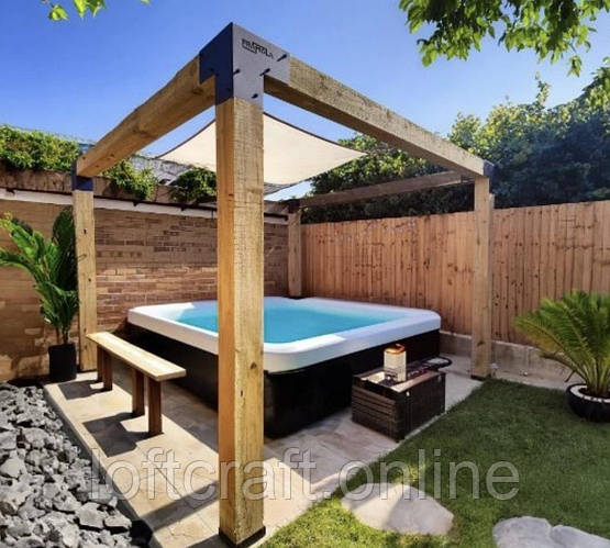 Комплект кронштейнов для изготовления альтанки/перголы с 1 отсеком «C ...