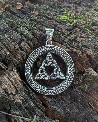 Вузол Бригіт, кельтський кулон, амулет, талісман, срібло 925., фото 1