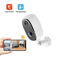 Вулична Wi-Fi камера з акумулятором 1DAL | Розумна камера спостереження IP66 (WS-602C) APP "Tuya", фото 4