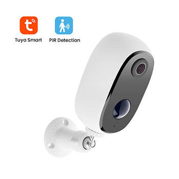 Вулична Wi-Fi камера з акумулятором 1DAL | Розумна камера спостереження IP66 (WS-602C) APP "Tuya"