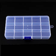 15-секційний органайзер з регульованими відсіками білий, фото 3