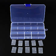 15-секційний органайзер з регульованими відсіками білий, фото 5