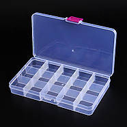 15-секційний органайзер з регульованими відсіками білий, фото 2