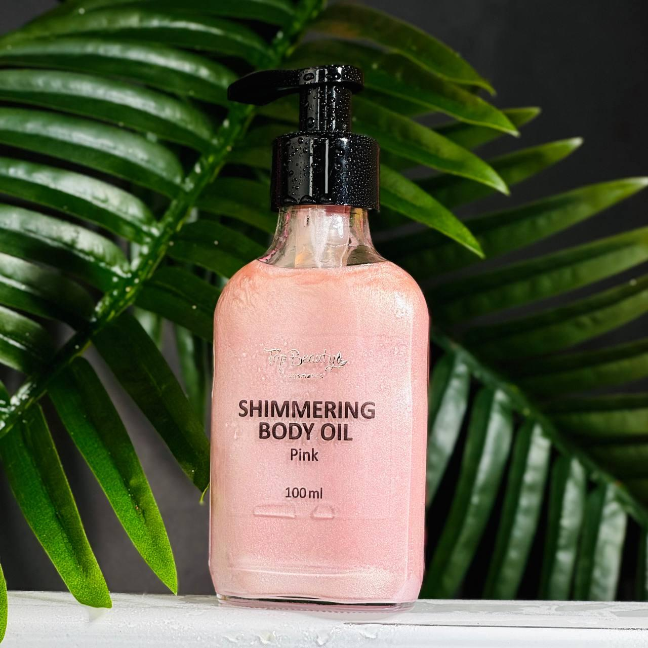 Мерехтлива олія для тіла Top Beauty Shimmering Body Oil 100 мл Pink, фото 1