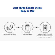 Вулична Wi-Fi камера з акумулятором 1DAL | Розумна камера спостереження IP66 (MC3LA) APP "Tuya", фото 9