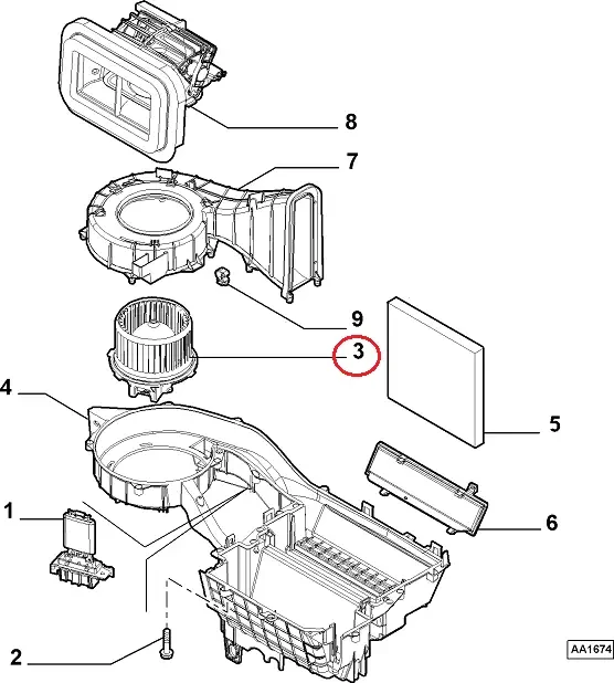 Моторчик пічки Fiat Ducato 250, Peugeot Boxer 3, Citroen Jumper 3 (2006-2014), 77364058, 6441Y2, фото 1