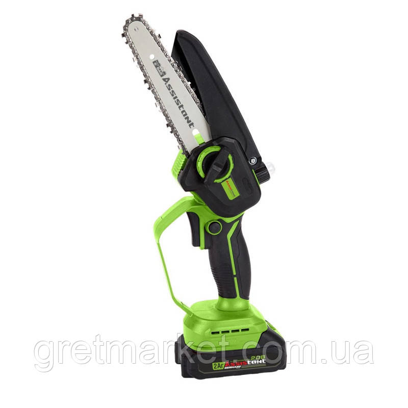 Пила акумуляторна Assistant АПЦ 20-6 БЩ (шина 152мм, 20V, 2Ач)