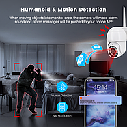 Вулична Wi-Fi камера 5.0 МП 1DAL | Розумна PTZ камера поворотна IP66 (WS-Q205A) APP "Tuya", фото 7