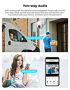 Вулична Wi-Fi камера 5.0 МП 1DAL | Розумна PTZ камера поворотна IP66 (WS-Q205A) APP "Tuya", фото 10