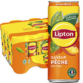 Напій холодний чай Lipton Peach з персиком 330мл