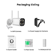 Вулична Wi-Fi камера 1DAL | Розумна камера спостереження IP66 (WS-Q303A) APP "Tuya", фото 3