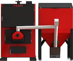 ПРОМИСЛОВИЙ ТВЕРДОТОПЛИВНИЙ КОТЕЛ ІЗ ЖАРОТРУБНИМ ТЕПЛООБМІННИКОМ KRAFT СЕРІЇ PROM / PROM F