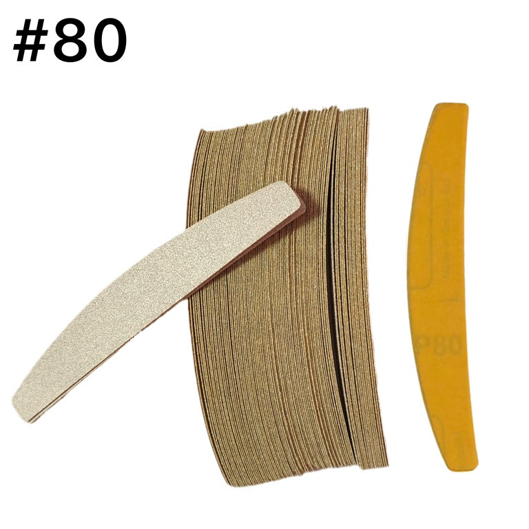 Змінні файли для пилки човник #80 (уп 100 шт) зміни для манікюрної пилочки для манікюру, фото 1