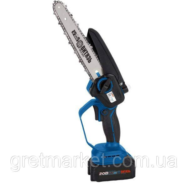Пила акумуляторна ланцюгова Витязь АПЦ 20-8 БЩ (шина 203мм, 20V, 4Ач)